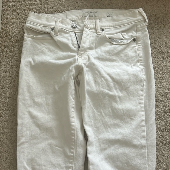 lucky brand white flare jeans - Picture 1 of 5